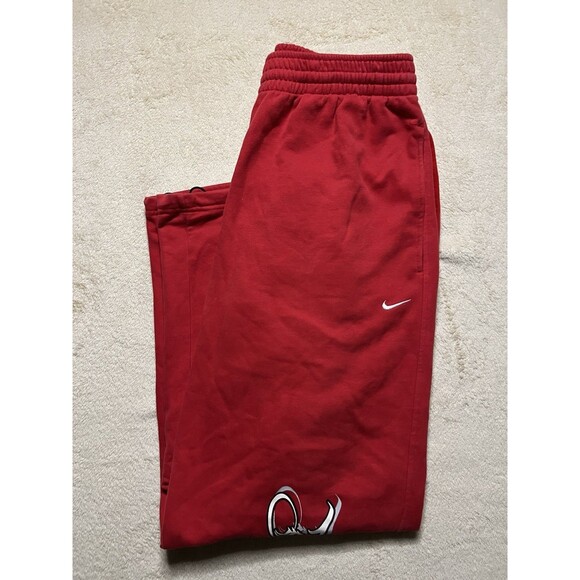 Nike Other - Vintage Y2K Nike Team Sportswear Sweatpants Script Graffiti Red Size XL Bootcut